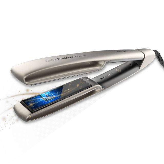 A01_EU01_122640 - Plancha de Pelo CECOTEC Lisse Plasma Sensor Champagne Tecnolog�a de Sensor y Plasma con Giroscopio Temperatura Ajustable 160-220�C (A01_EU01_122640)