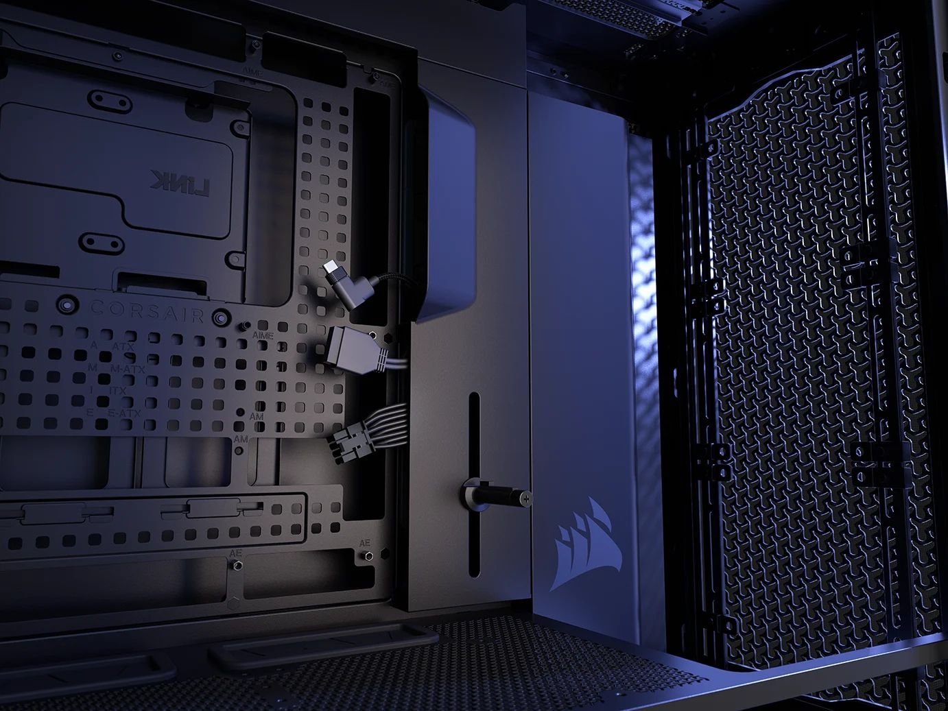 CC-9011307-WW - Caja Gaming Corsair FRAME 5000D RS ARGB Panel Lateral de Cristal Templado 4xUSB-A 3.0 1xUSB-C 3.1 ATX EATX Mini-ITX mATX Negra (CC-9011307-WW)