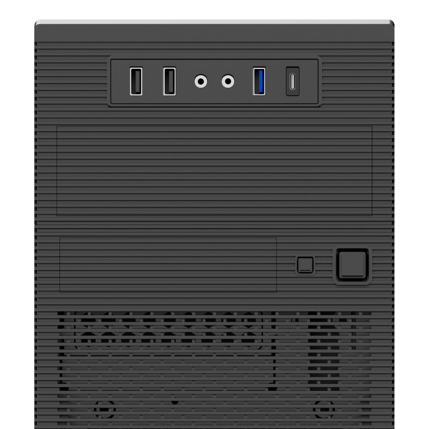 UK52015 - Caja UNYKA AERO C15 ATX 500W 2xUSB 2.0 1xUSB-A 3.0 1xUSB-C 3.1 mATX ITX Negra (UK52015)
