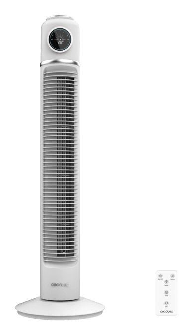 08227 - Ventilador Torre Cecotec EnergySilence 1090 Skyline Retro Smart White, 32