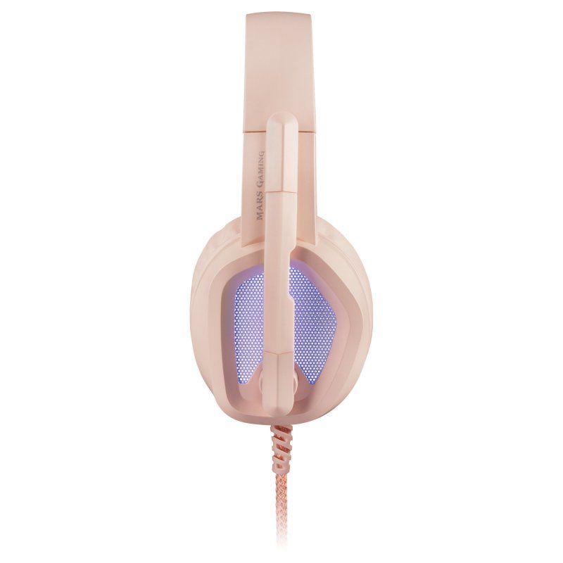 OUT0184 - Auriculares+Micrfono Mars Gaming 3.5mm USB-A Rosa (MH320P)(OUT0184). Buen estado. Desprecintados. Completos. (OUTLET)
