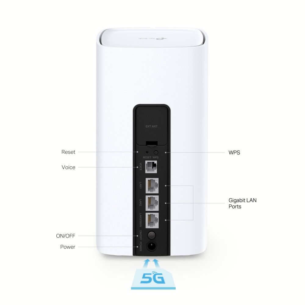 NX510V - Router TP-Link AX3000 WiFi 6 DualBand GbE VoLTE 5G Blanco (NX510V)