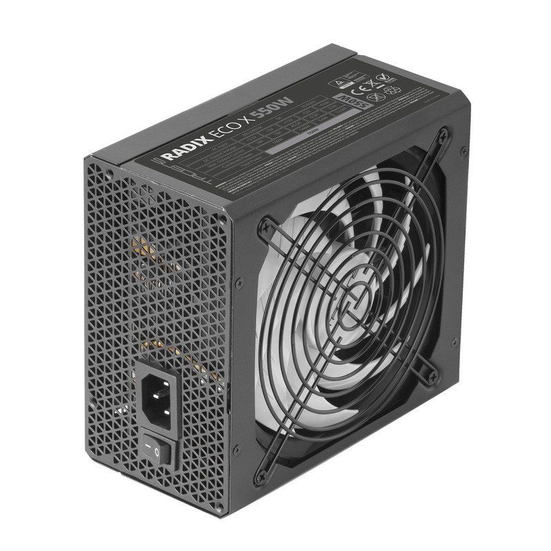 1RECOX550 - Fuente TACENS Radix Eco X ATX 550W PFC 87% 140mm 24-pin ATX 2xMolex 3xSATA 1xPCIe Negro (1RECOX550)