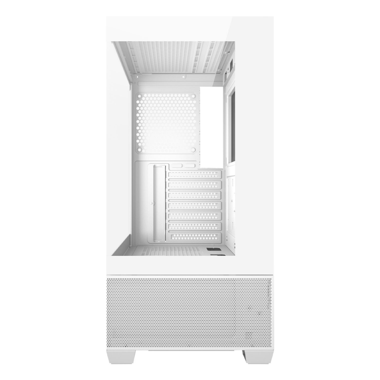 UK121802 - Caja Gaming UNYKA Revelat Ventana Lateral de Cristal Templado 2xUSB-A 3.0 1xUSB-C 3.1 ATX ITX mATX Blanca (UK121802)