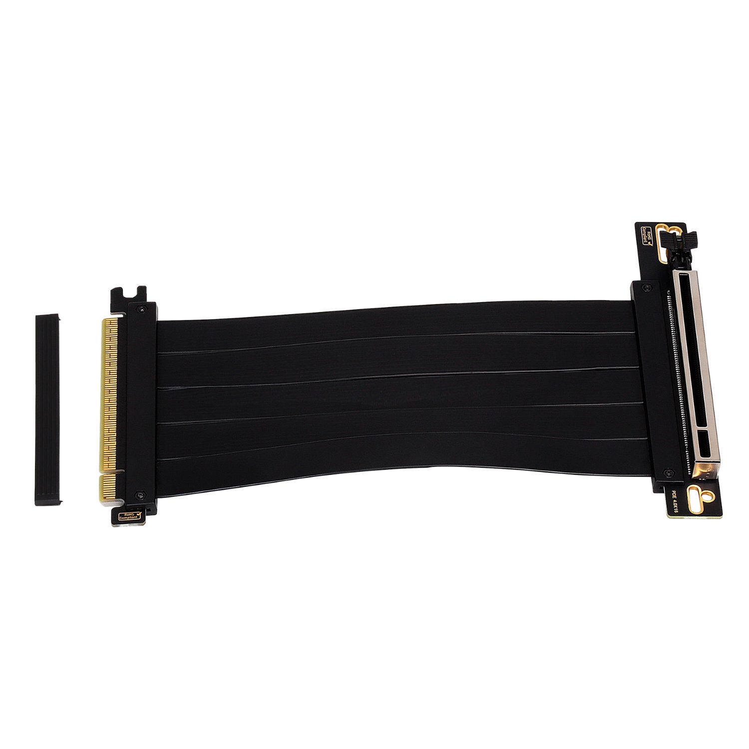 AB461701 White - Cable Extensin Abysm Riser PCIe 4.0 x16 Flexible para montar Tarjeta Grfica Vertical Blanco (AB461701 White)