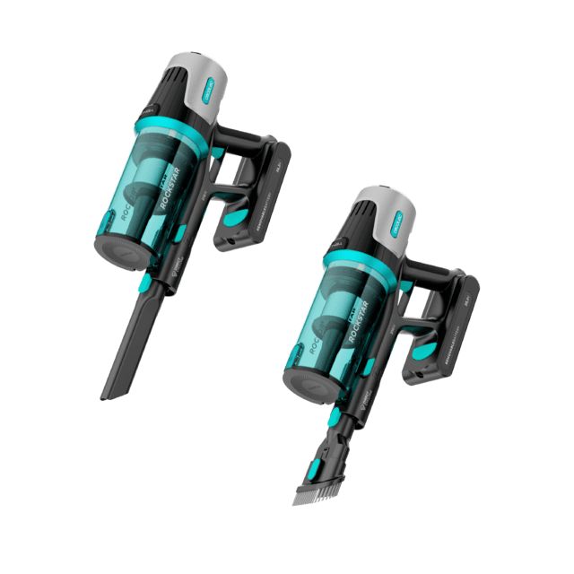 A01_EU01_102265 - Aspirador Escoba CECOTEC Conga Rockstar 1500 Horizon Genesis XL Sin Cables 215W Parallel Cyclone System Depsito 600ml Cepillo Mixto 2 Modos de Succin (A01_EU01_102265)