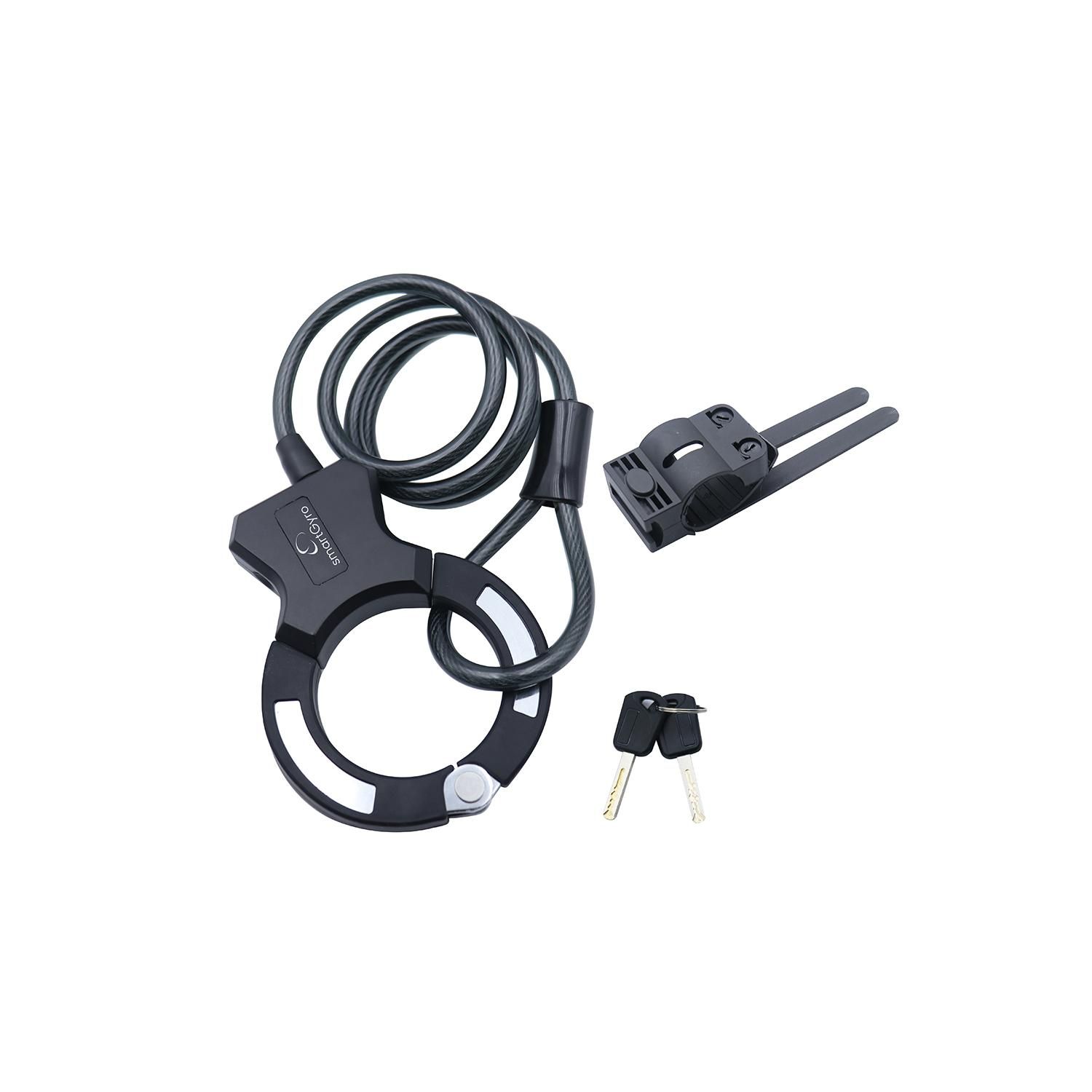 SG27-531 - Candado SmartGyro cable/esposa con 2 llaves para patinetes elctricos y bicicletas (SG27-531)