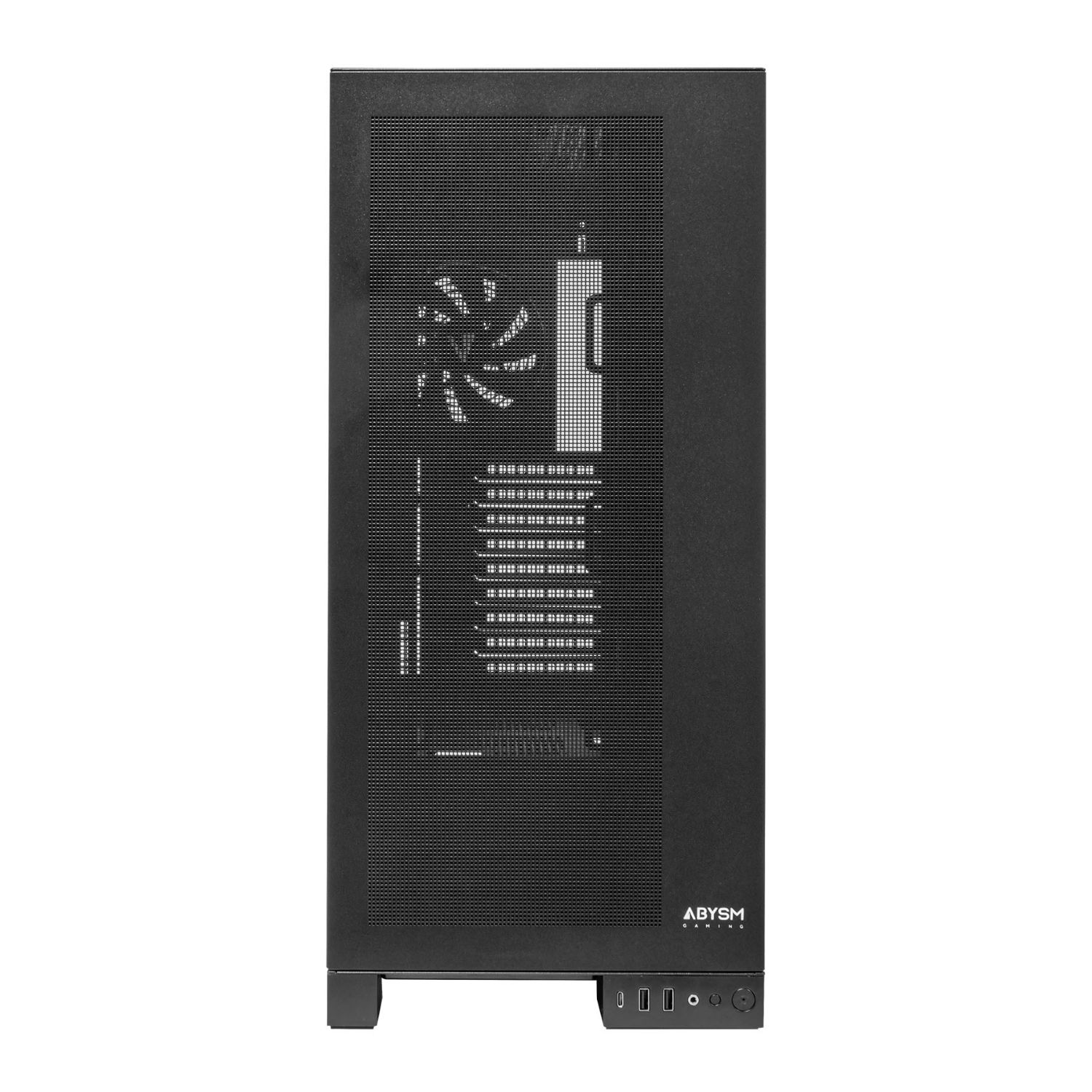 AB125801 - Caja Abysm AI PRO 100 2xUSB-A 3.0 1xUSB-C 3.1 ATX mATX EATX Mini-ITX Negra (AB125801)