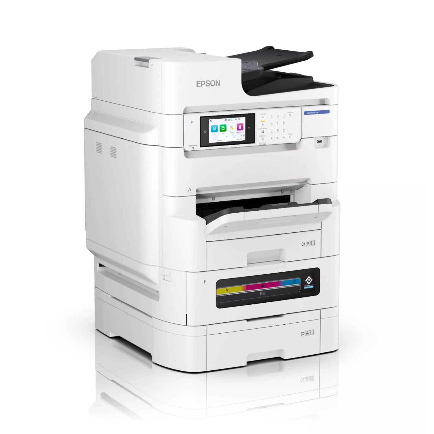 C11CL32401 - Impresora Multifuncin Epson EM-C8101RDWF Pantalla 4800x2400dpi A3 Color ADF USB 3.0 WiFi Ethernet Fax Dplex Blanca (C11CL32401)