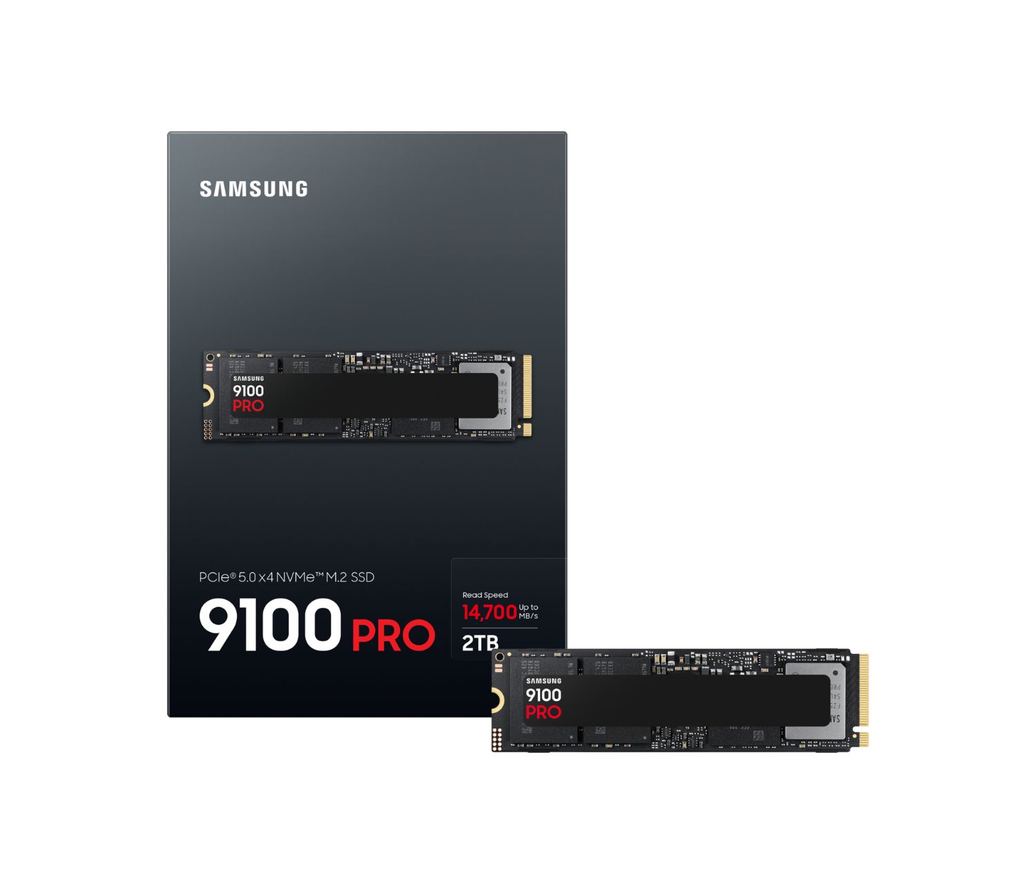 MZ-VAP2T0BW - Disco SSD Samsung 9100 Pro 2Tb M.2 NVMe PCIe 5.0 V-NAND TLC Lectura 14700 Mb/s Escritura 13400 Mb/s PC/Notebook (MZ-VAP2T0BW)