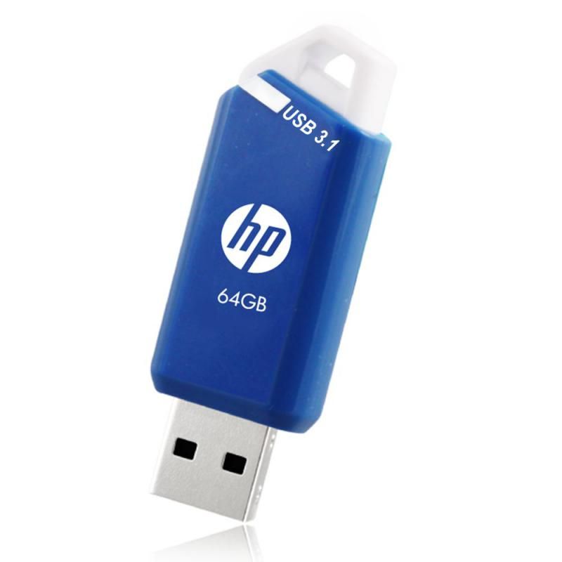 P-HPFD755W64X3-GE - Pendrive HP X755W 64Gb USB-A 3.0 Lectura 75 Mb/s Escritura 30 Mb/s Pack 3 Azul/Blanco (P-HPFD755W64X3-GE)