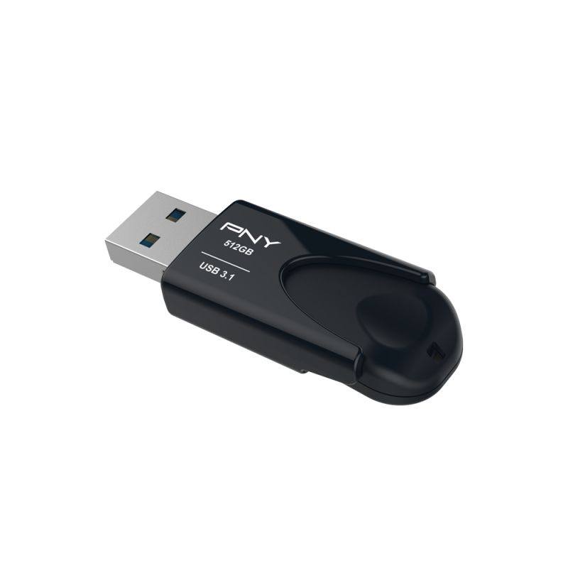 FD512ATT431KK-EF - Pendrive PNY Attach 4 512Gb USB-A 2.0 Lectura 80 Mb/s Escritura 20 Mb/s Negro (FD512ATT431KK-EF)