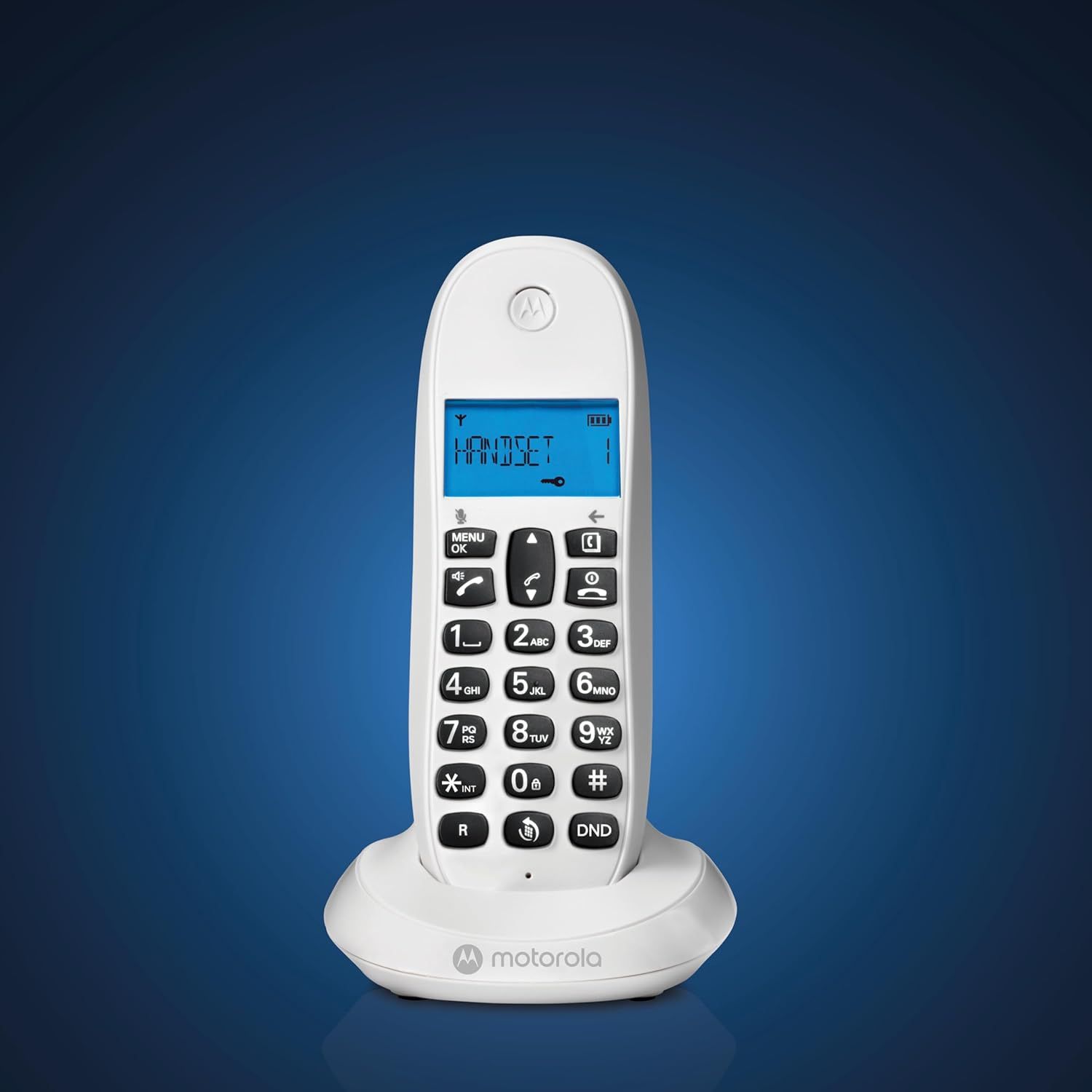 107C1001CBW+ - Telfono Inalmbrico Motorola C1001CB+ LCD DECT Digital Blanco (107C1001CBW+)