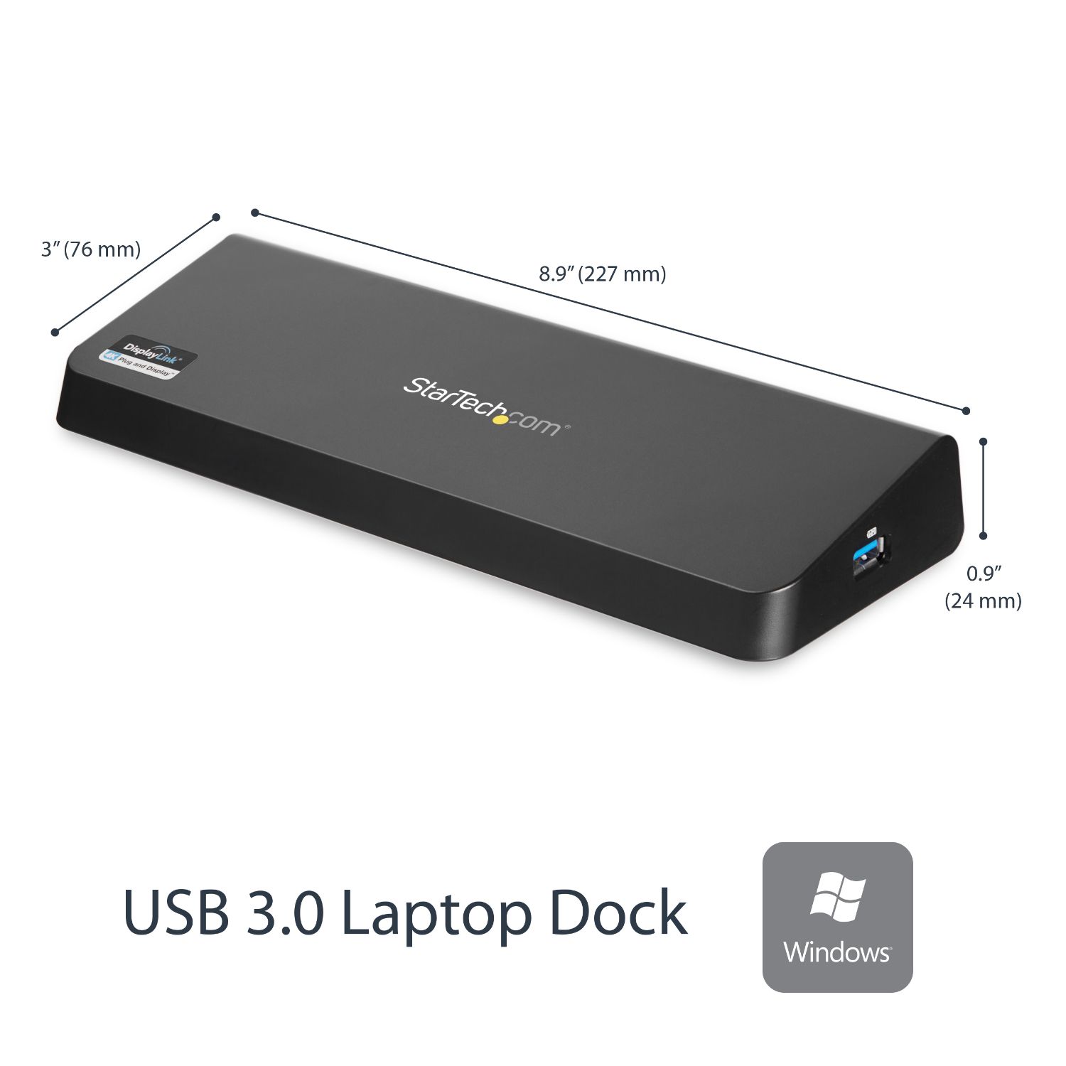USB3DOCKHDPC - Docking Station StarTech USB-B 3.0 a 4xUSB-A 3.0 1xDP 1xHDMI Ethernet LAN GbE Negro (USB3DOCKHDPC)