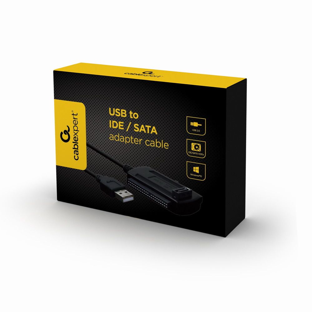 AUSI01 - Adaptador GEMBIRD USB 2.0 a SATA/IDE 2.5?/3.5? Negro (AUSI01)