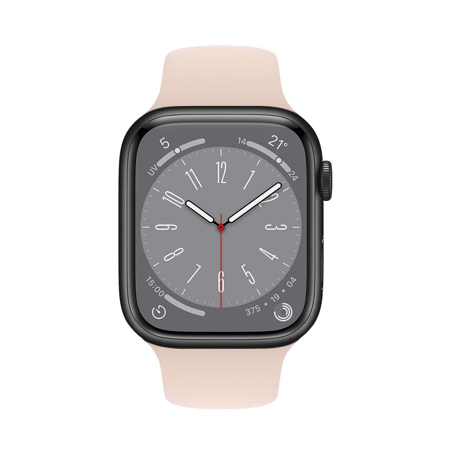 WBANDSIL44BP - Correa CELLY Apple Watch 42/44/45mm Silicona Rosa (WBANDSIL44BP)