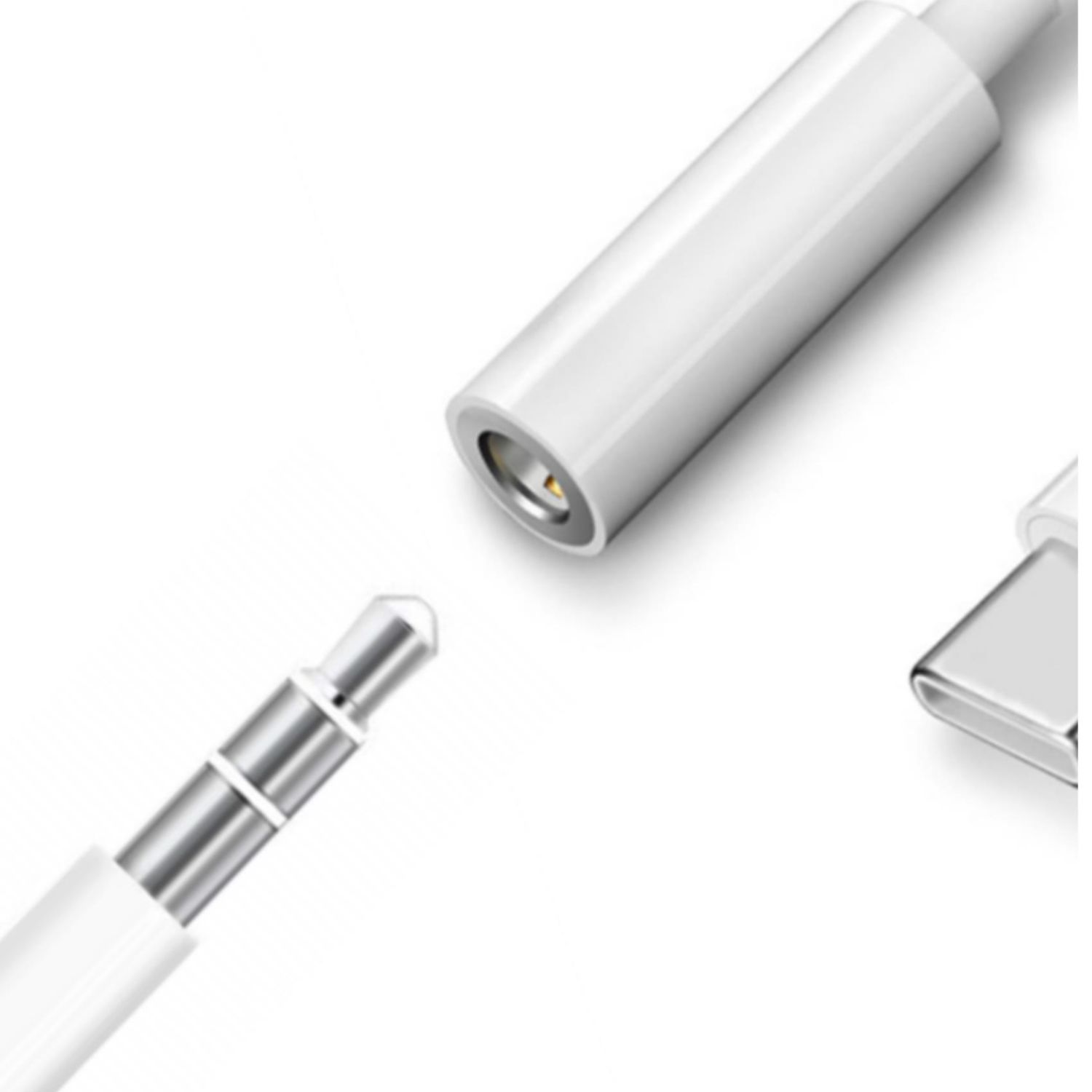 USBCJACKADAPT - Adaptador CELLY USB-C a 3.5mm Blanco (USBCJACKADAPT)