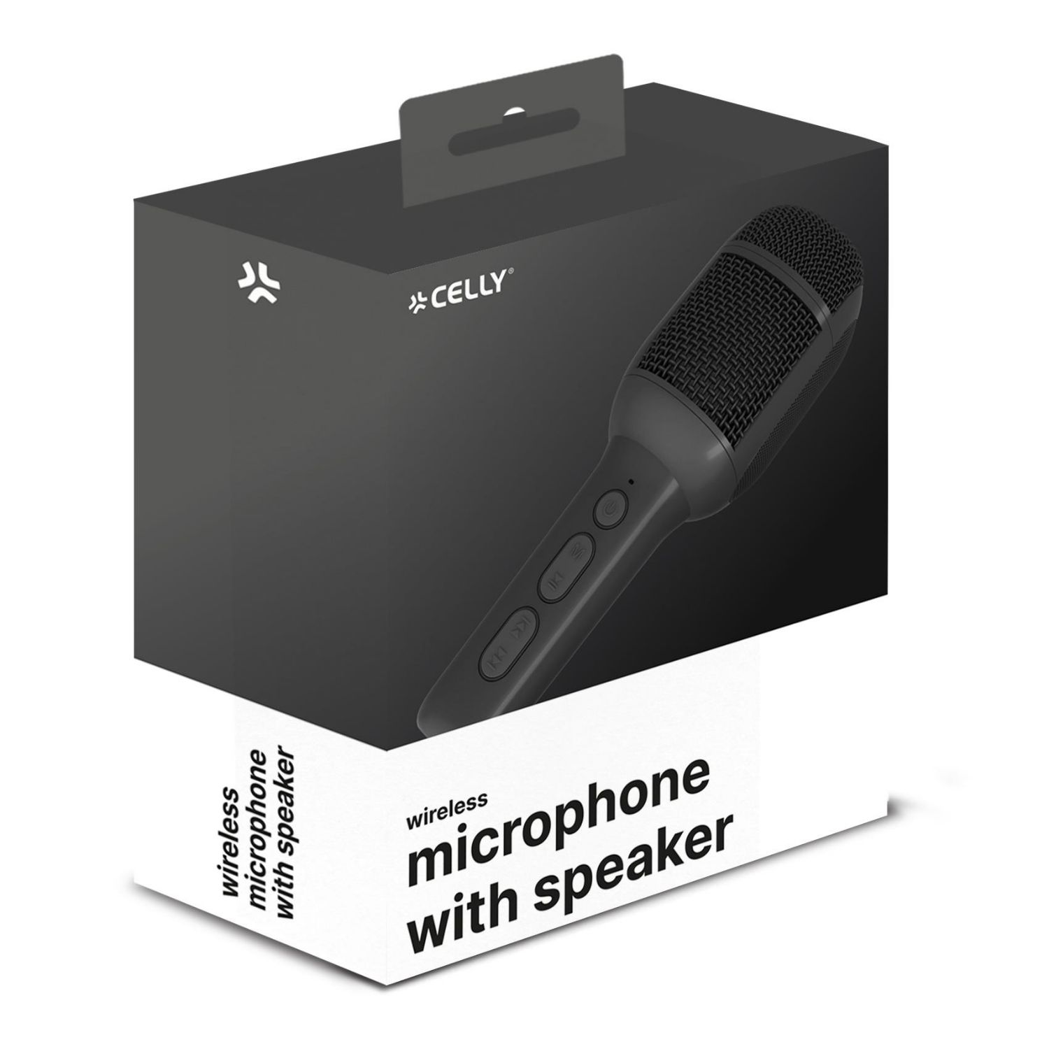 KIDSFESTIVAL2BK - Micrfono CELLY Party Collection Altavoz Wireless 5W 3.5mm/USB-C/Tarjeta TF Negro (KIDSFESTIVAL2BK)