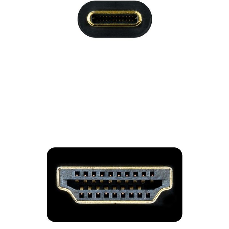 10.15.5105 - Cable Conversor NANOCABLE Usb-C/M a HDMI/M 4K a 60Hz 5m Negro (10.15.5105)