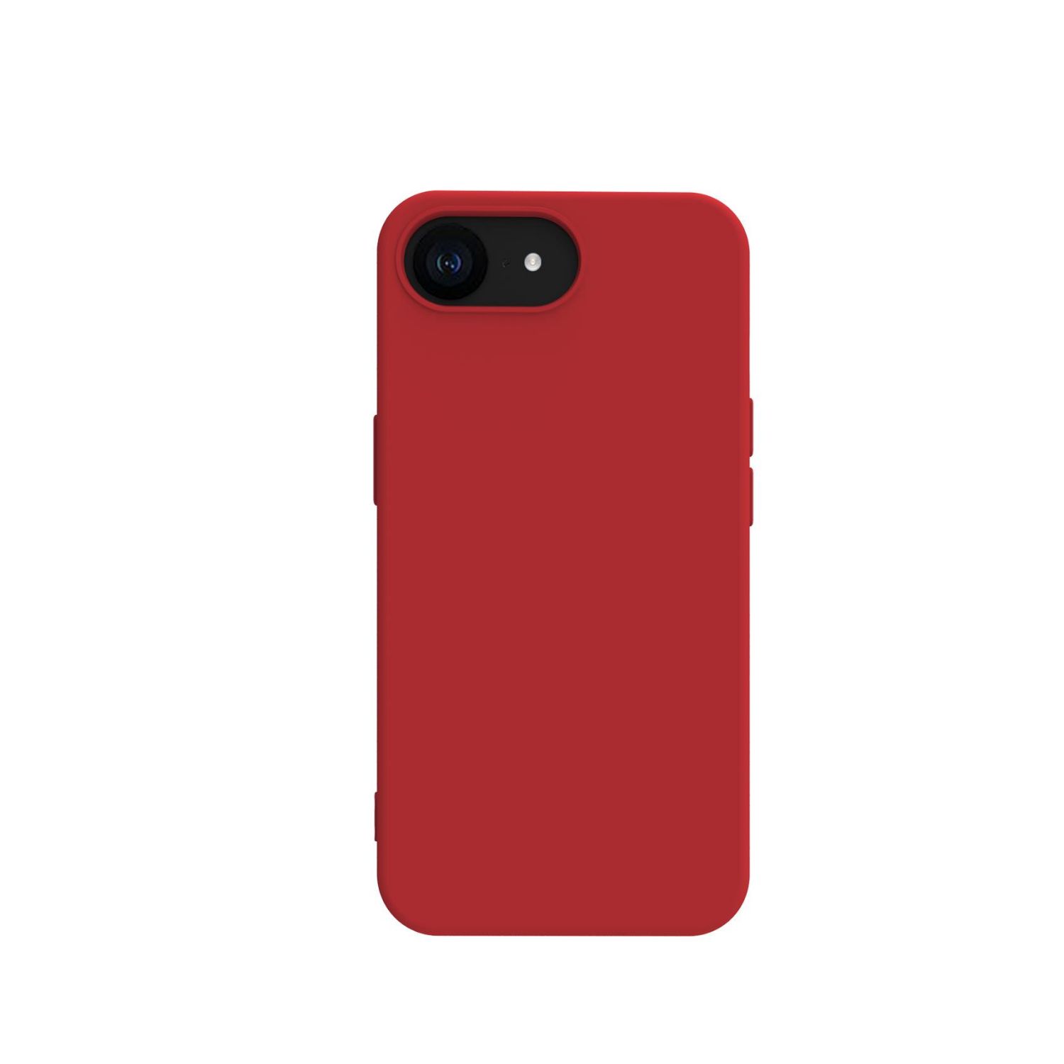CROMO1123RD - Funda CELLY para iPhone 16E, revestimiento siliciona y acabado suave al tacto, Rojo. (CROMO1123RD)