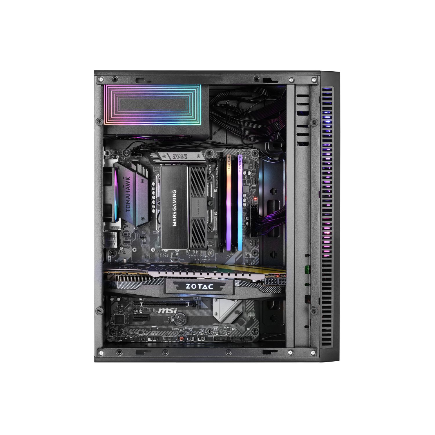 MCBLAZE - Semitorre MARS GAMING FRGB ATX Negro (MCBLAZE)