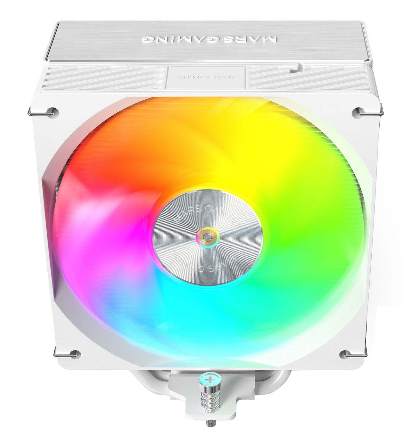 MCPUX5ARGBW - Ventilador MARS GAMING ARGB Disipador Cpu 280w Tdp 5x Heatpipes, 120mm, Blanco (MCPUX5ARGBW)