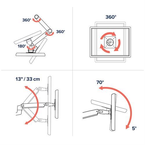 45-243-026 - Soporte de Pared Ergotron LX 34