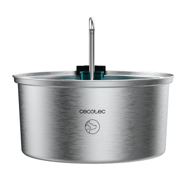 A01_EU01_103271 - Fuente automtica para mascotas CECOTEC Pumba 3200 Refresh Inox con capacidad de 3,2 litros, material en acero inoxidable, diseo de cascada.(A01_EU01_103271)