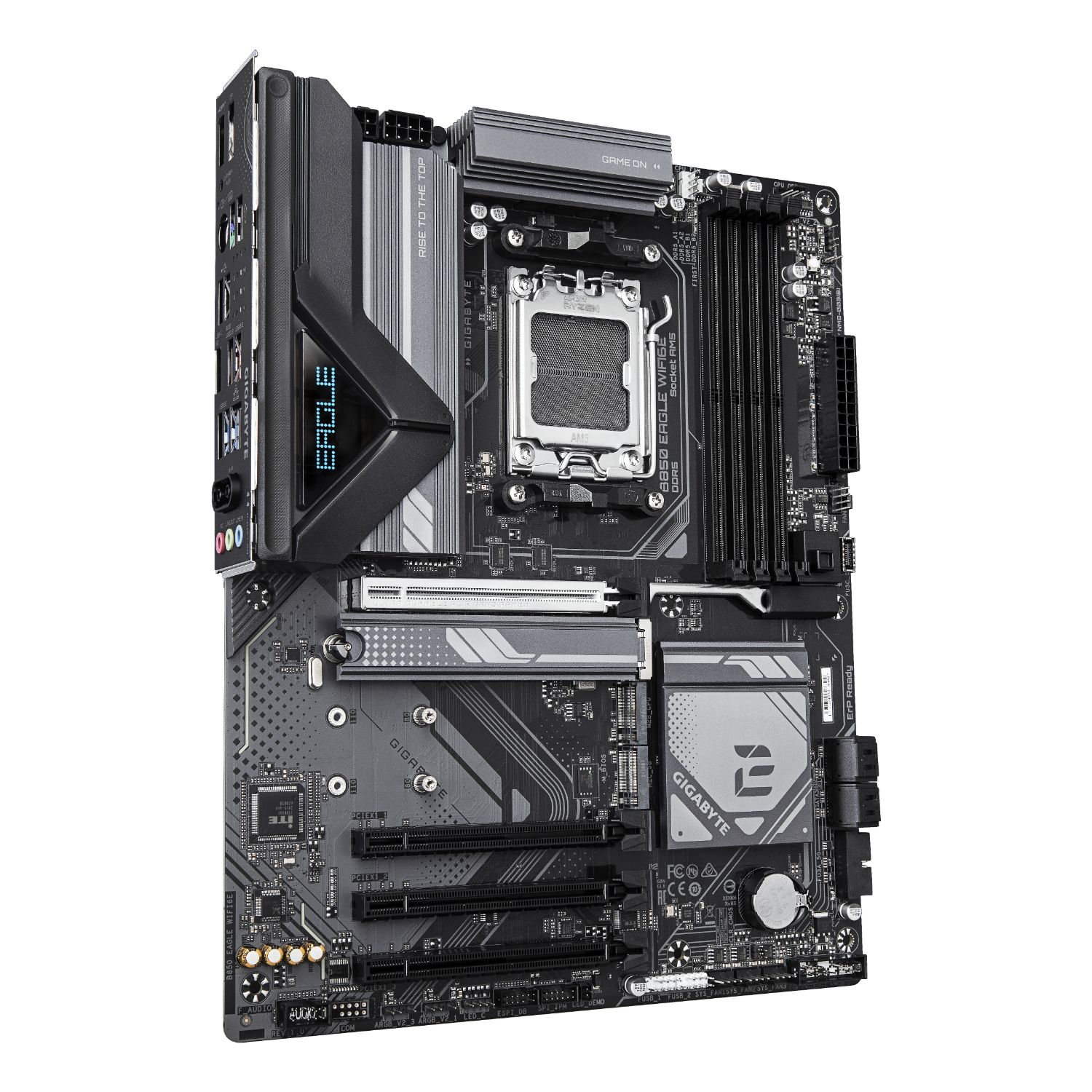9MB85EGL6-00-G10 - Placa base GIGABYTE GB850 EAGLE WIFI6E: (AM5) 4xDDR5 M.2 SATA3 PCIe USB DP HDMI RJ45 ATX WiFi Bluetooth 5.3 Ethernet GbE