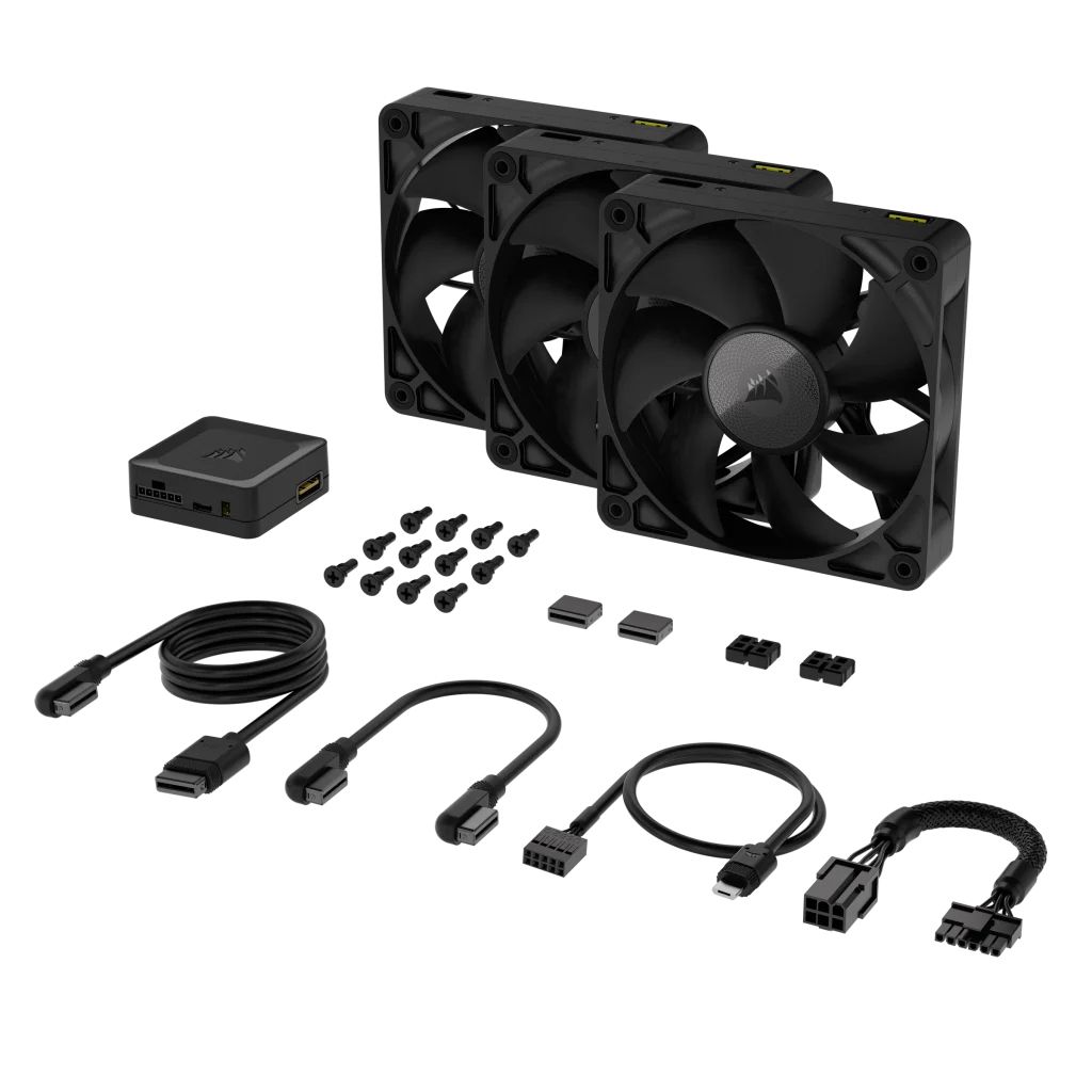 CO-9051010-WW - Ventilador Corsair iCUE LINK RX120 PWM 120mm Kit 3 Negro (CO-9051010-WW)
