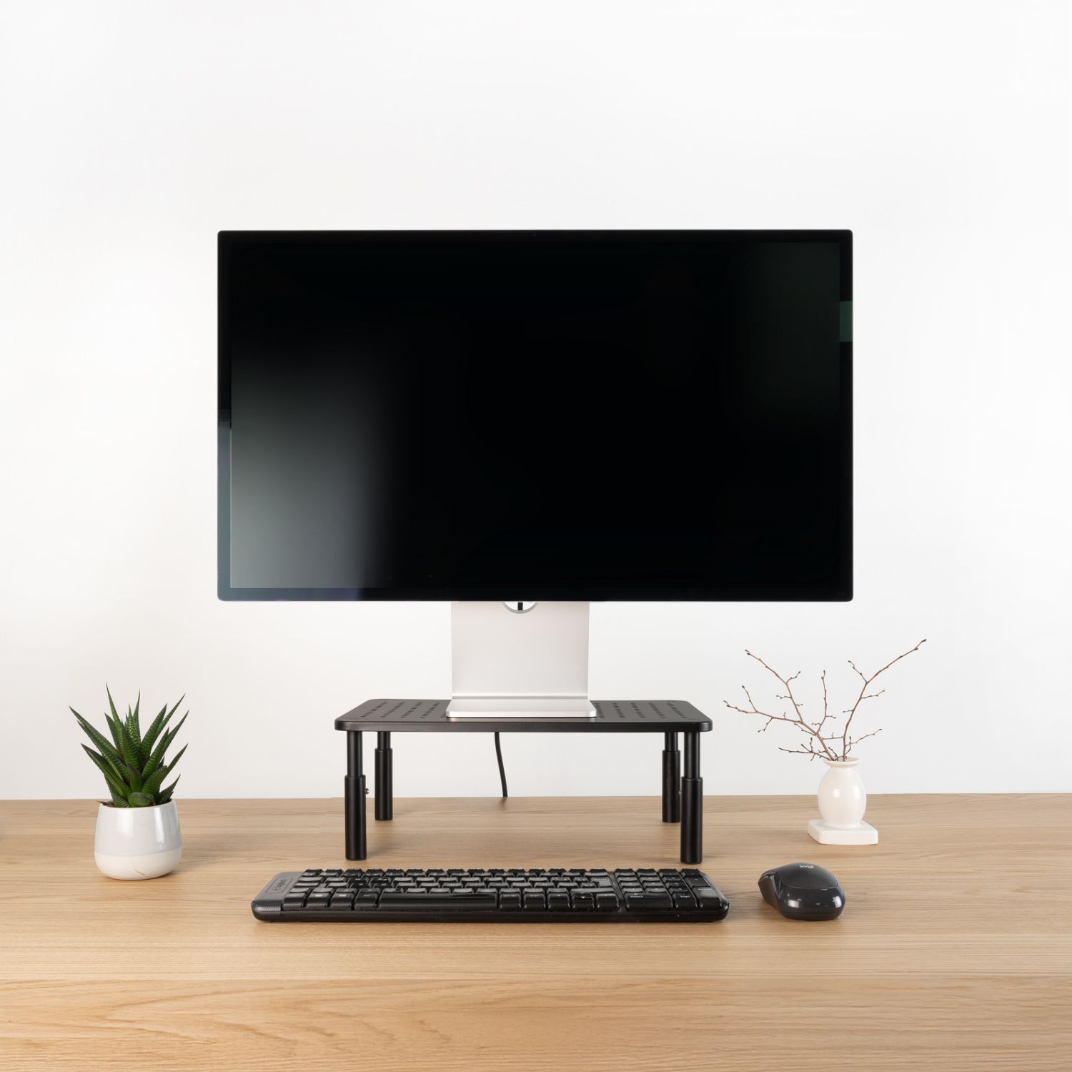 TQMR081 - Soporte Elevador TOOQ para monitor, hasta 20Kg, 3alturas, Negro. (TQMR081)