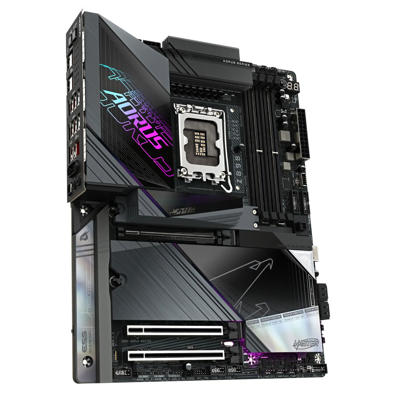 9MZ89MSTR-00-10 - Placa base GIGABYTE Z890 AORUS MASTER: (1851) 5DDR5 M.2 SATA3 USB DP HDMI RJ45 5.1 ATX WiFi 7 Bluetooth 5.4 Ethernet 10 GbE