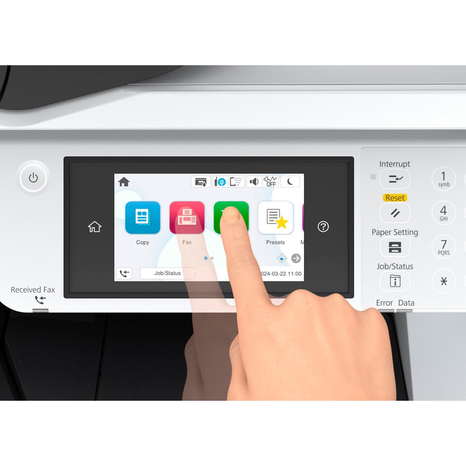 C11CL35401 - Impresora Multifuncin Epson EM-C7100DWF Pantalla Color Tctil 4800x1200dpi Color A3 USB-A/B WiFi Ethernet GbE Fax Blanca (C11CL35401)