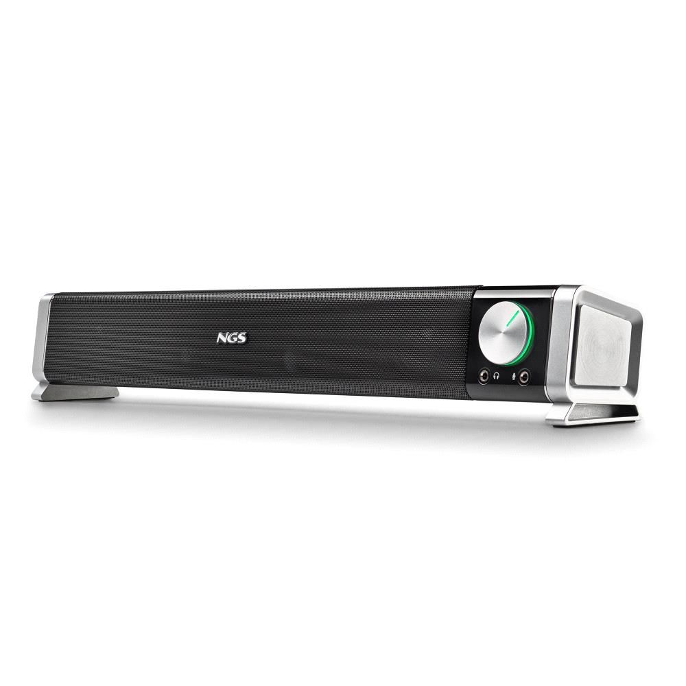 SB500-BT - Barra de Sonido NGS 2.0 20W Wireless Bluetooth para PC Negro (SB500-BT)