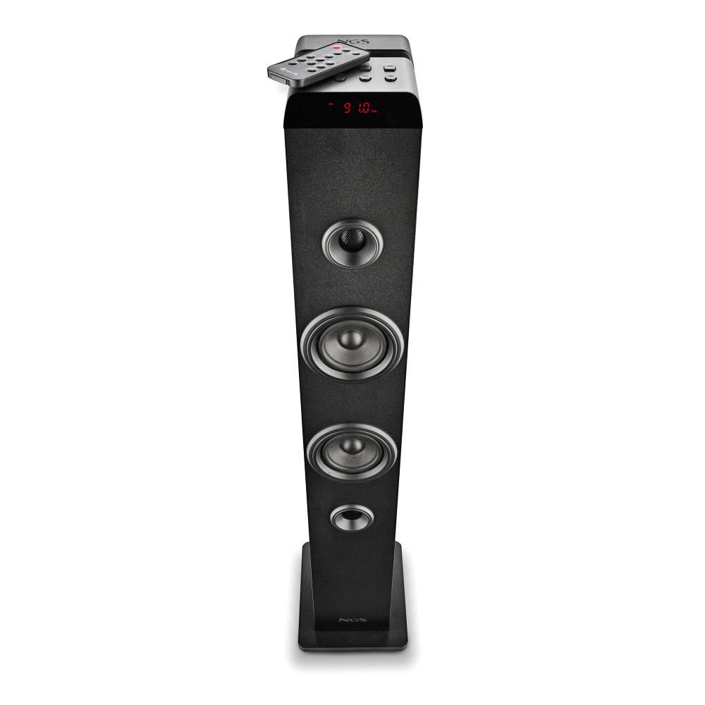SKYCHARMPRO - Torre de Sonido NGS 50W Micrfono Bluetooth 5.4/USB Entrada Auxiliar Negro (SKYCHARMPRO)