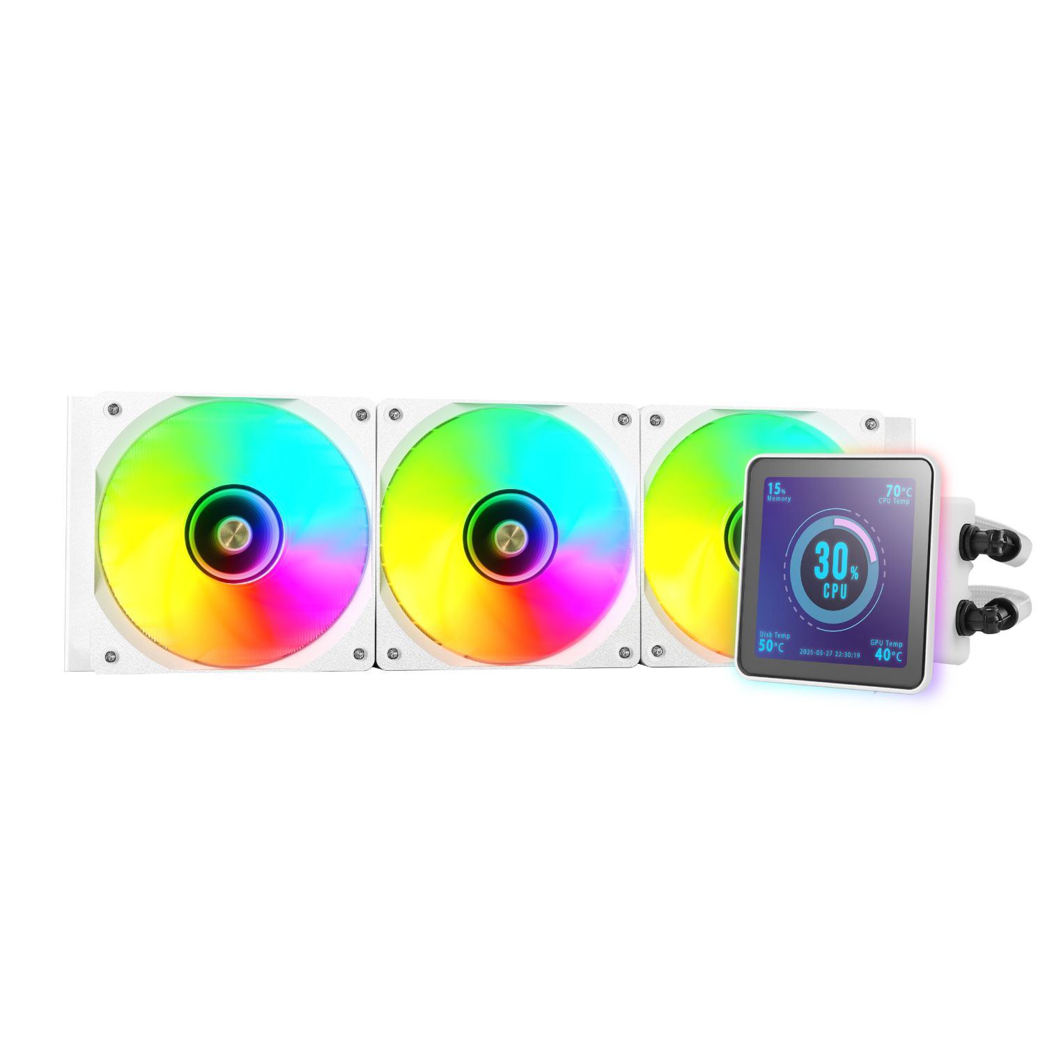 MLVISIONPRO360W - Refrigeracion Lquida CPU Mars Gaming 3x120mm Blanco (MLVISIONPRO360W)