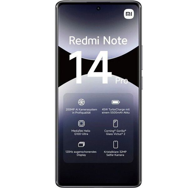 NOTE14P 12-512 BK - Smartphone XIAOMI Redmi Note 14 Pro 6.67