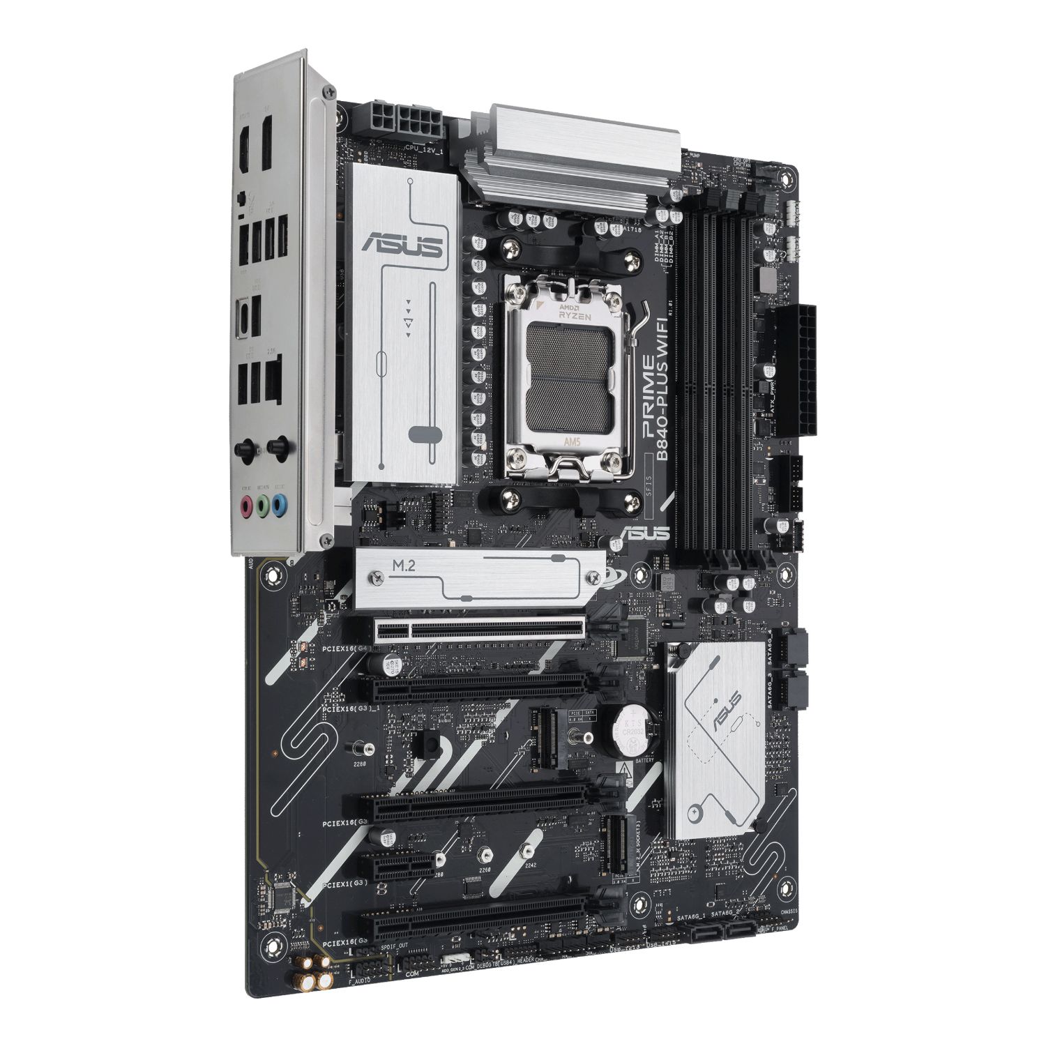 90MB1IZ0-M0EAY0 - Placa base ASUS PRIME B840-PLUS WIFI: (AM5) 4DDR5 M.2 SATA3 PCIe USB-A/C DP HDMI RJ45 7.1 ATX WiFi 6E Bluetooth 5.3 Ethernet 2.5 GbE