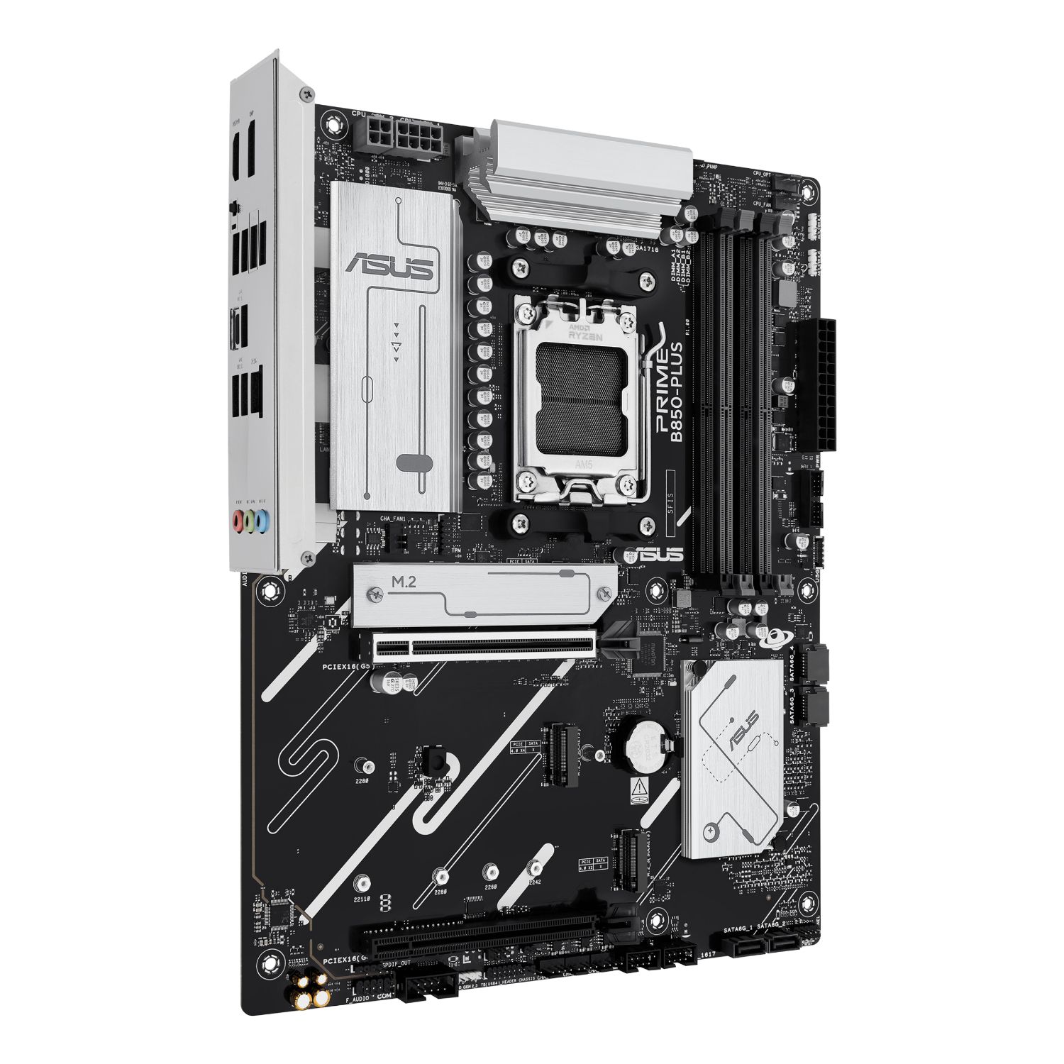 90MB1LC0-M0EAYC - Placa base ASUS PRIME B850-PLUS-CSM: (AM5) 4DDR5 M.2 SATA3 PCIe USB-A/C DP HDMI RJ45 7.1 ATX Ethernet 2.5 GbE