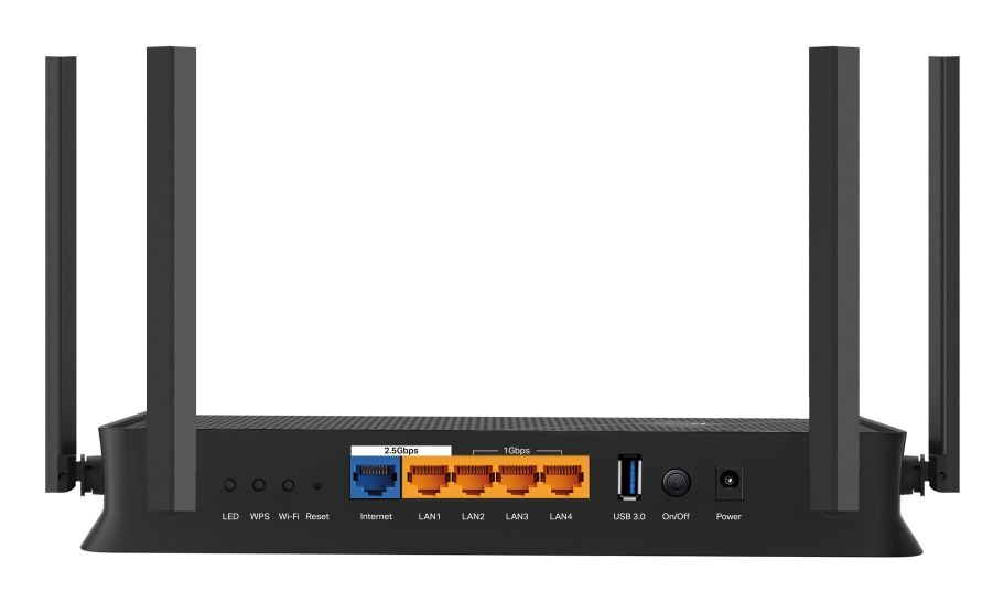 ARCHER BE230 - Router TP-Link BE3600 WiFi 7 DualBand 1xUSB-A 3.0 5xRJ45 Ethernet 2.5 GbE 4 Antenas Externas Negro (ARCHER BE230)
