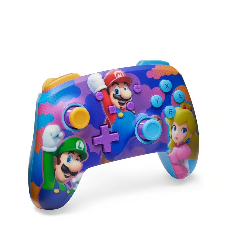 NSGP0287-01 - GamePad PowerA Wireless Bluetooth 5.0 Nintendo Switch Color Splash Heroes Cable de Carga USB-C 3m (NSGP0287-01)