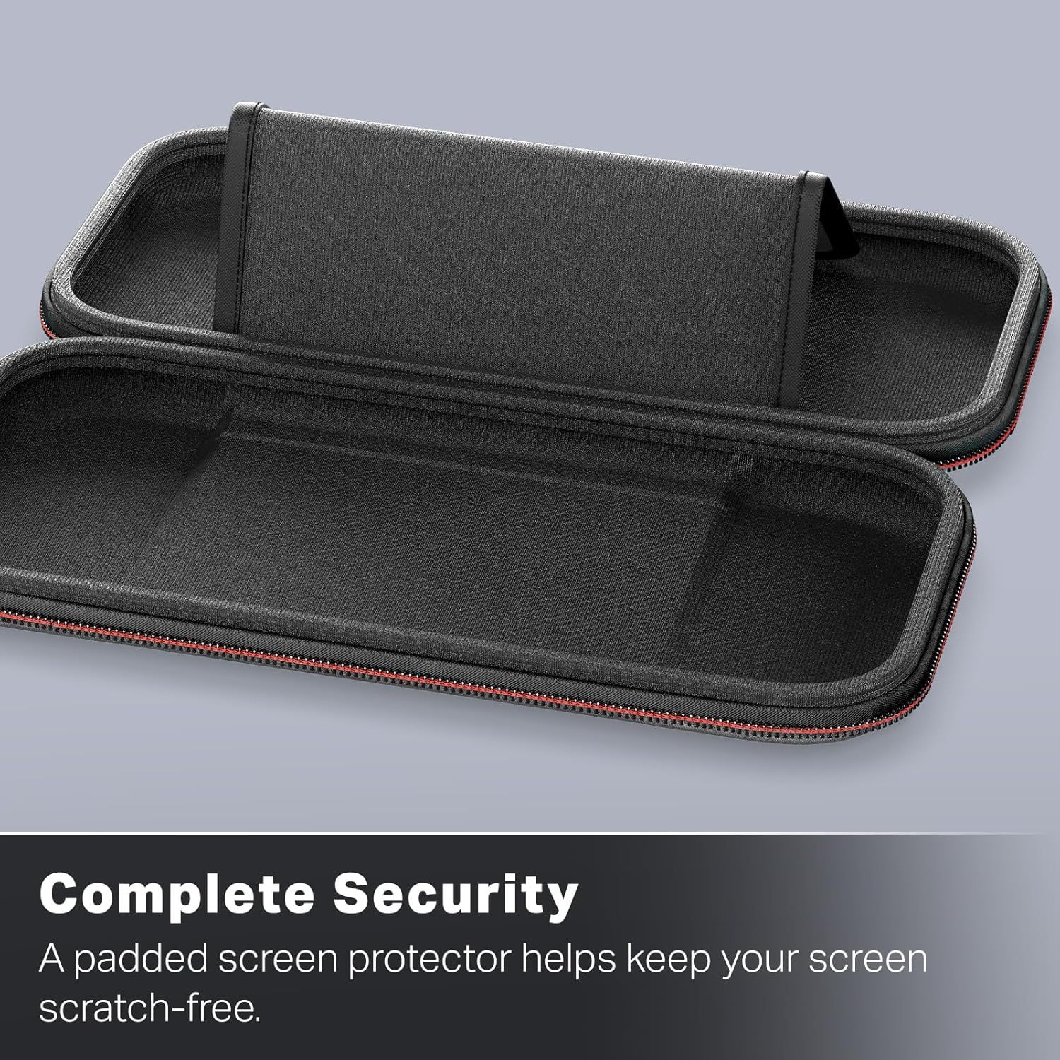 NSCS0528-01 - Funda PowerA para Nintendo Switch 2, Almacenamiento hasta 10 tarjetas de juego, Protector de pantalla acolchado, Gris Oscuro(NSCS0528-01)