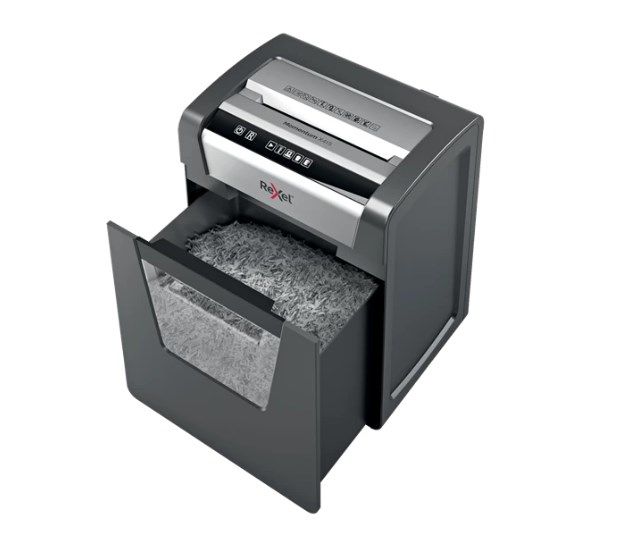 2104575EU - Destructora Rexel Momentum M510 nivel de seguridad P5, hasta 10 hojas de una vez, papelera de 23Litros. (2104575EU)