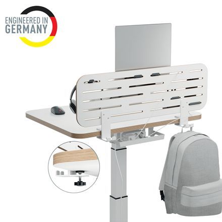6549-00-00 - Organizador de Escritorio Leitz con Soporte para Porttil y Accesorios 80x25cm Blanco (6549-00-00)