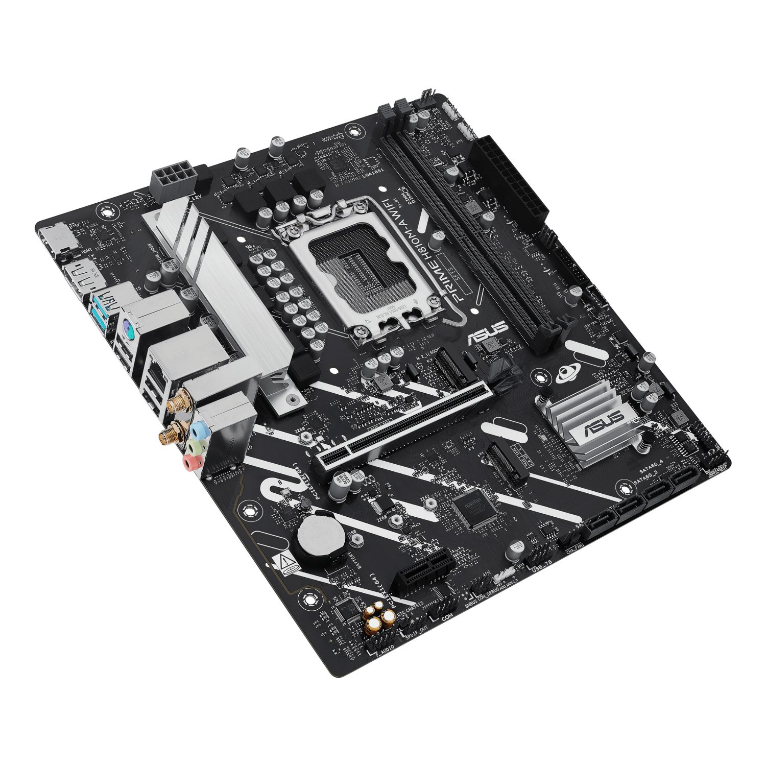 90MB1KJ0-M0EAY0 - Placa Base ASUS PRIME H810M-A WIFI: (1851) 2DDR5 M.2 SATA3 USB 2.0/3.1 DP HDMI RJ45 7.1 mATX WiFi 6 Bluetooth 5.3 Ethernet GbE