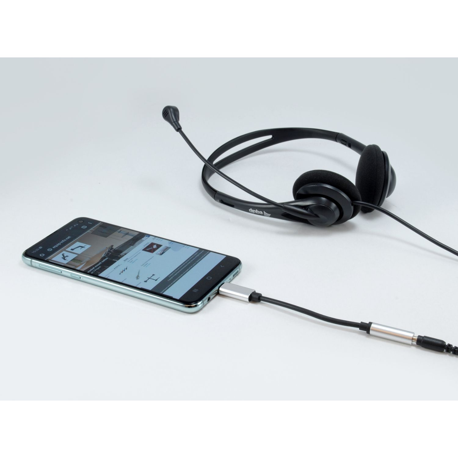 EQ133474 - Adaptador EQUIP USB-C/M a 3.5mm/H 0.15m Negro/Plata (EQ133474)