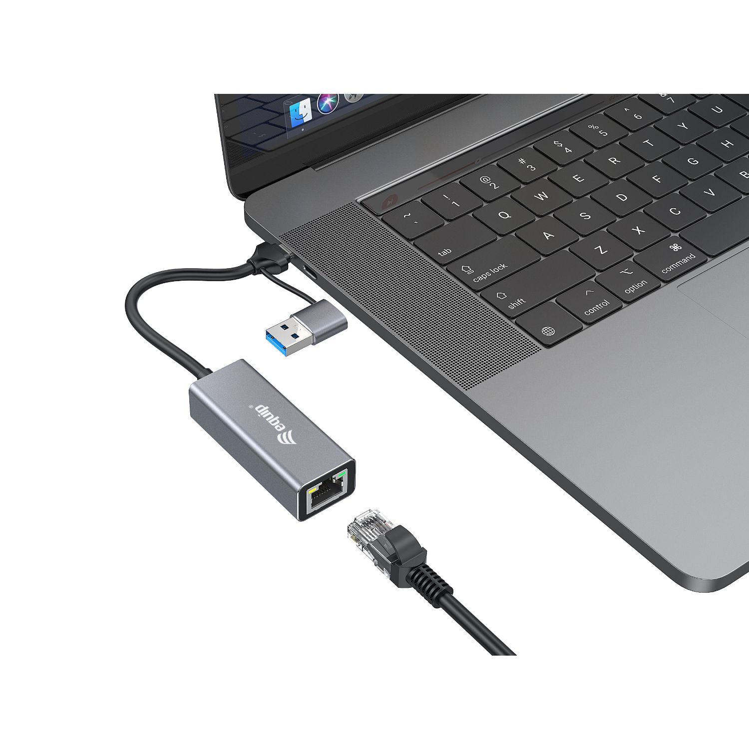 EQ133495 - Adaptador EQUIP USB-C a RJ45 2.5 GbE 0.15m Gris (EQ133495)