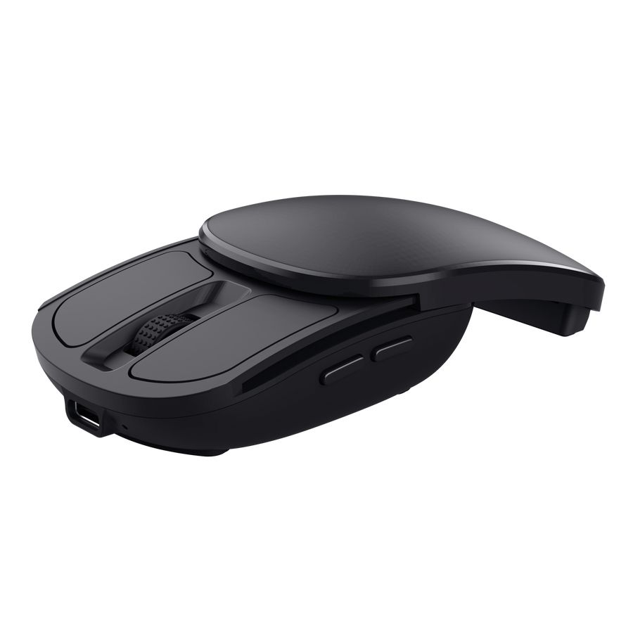 25733 - Ratn Trust Zylo Plegable Ambidextro RF Wireless 2.4GHz 2400dpi 6 Botones Negro (25733)