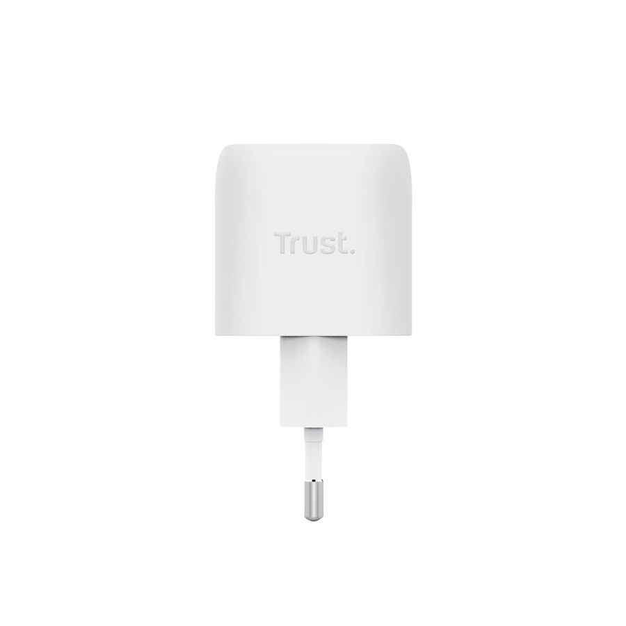 25520 - Cargador de Pared Trust Maxo GaN 30W QC 3.0 1xUSB-C Blanco (25520)