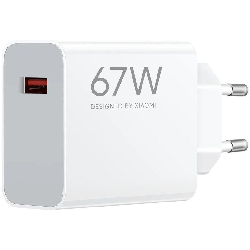 BHR07SKEU - Cargador de Pared XIAOMI 67W QC 3.0 1xUSB-A 3.0 Blanco (BHR07SKEU)